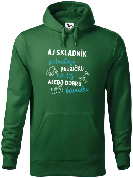 Pánska mikina Aj skladník potrebuje pauzičku