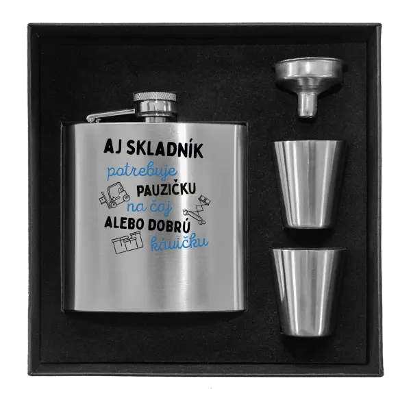 Ploskačka v krabičke Aj skladník potrebuje pauzičku