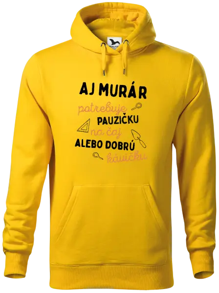 Pánska mikina Aj murár potrebuje pauzičku