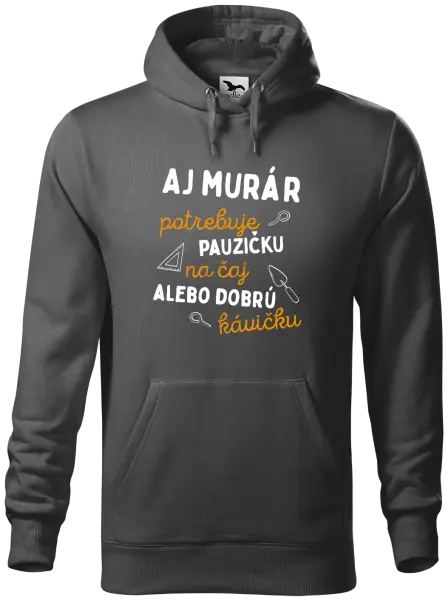 Pánska mikina Aj murár potrebuje pauzičku