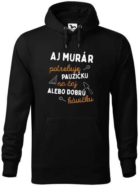 Pánska mikina Aj murár potrebuje pauzičku