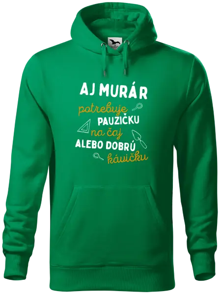 Pánska mikina Aj murár potrebuje pauzičku