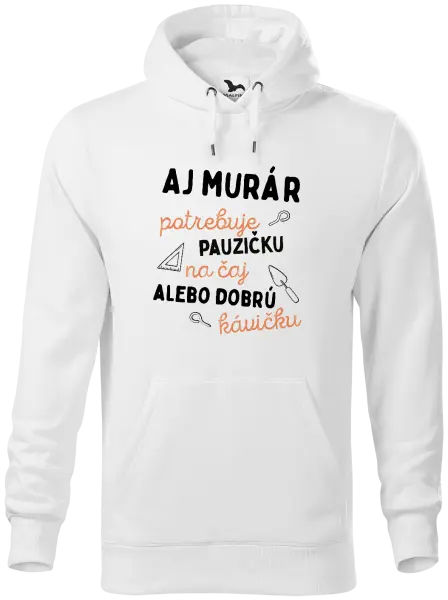 Pánska mikina Aj murár potrebuje pauzičku