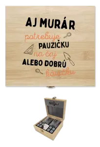 Whisky sada v krabici Aj murár potrebuje pauzičku
