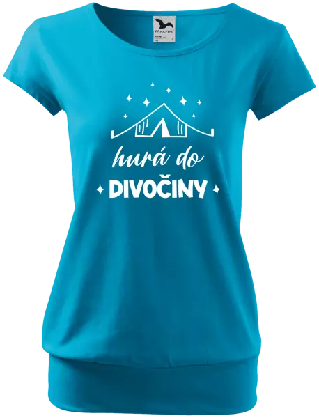 Dámske tričko Hurá do divočiny