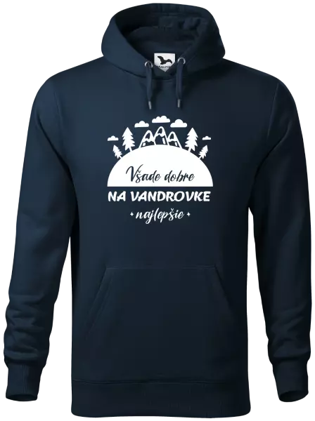 Pánska mikina Všade dobre na vandrovke najlepšie