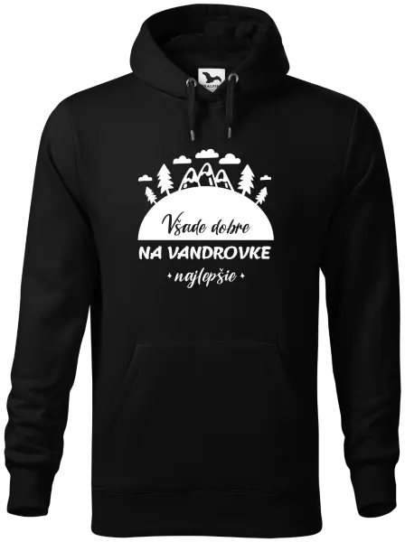 Pánska mikina Všade dobre na vandrovke najlepšie