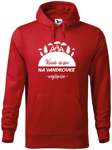 Pánska mikina Všade dobre na vandrovke najlepšie
