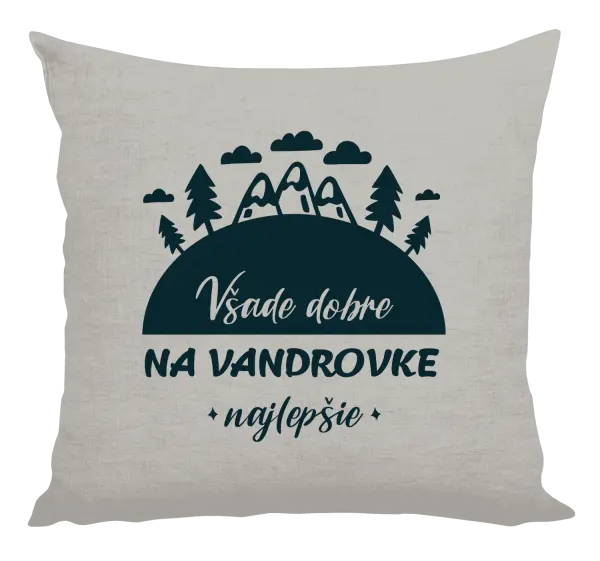 Vankúš Všade dobre na vandrovke najlepšie