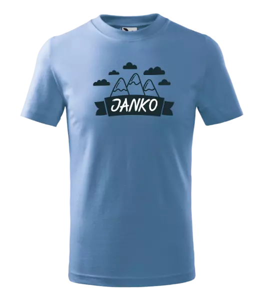 Detské tričko Hory s menom