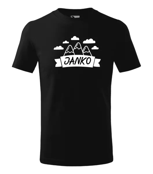 Detské tričko Hory s menom