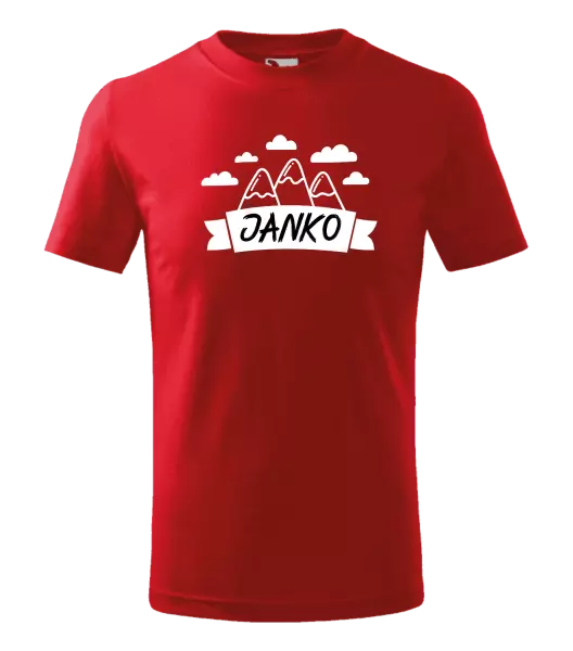 Detské tričko Hory s menom
