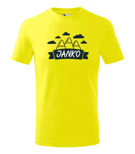 Detské tričko Hory s menom