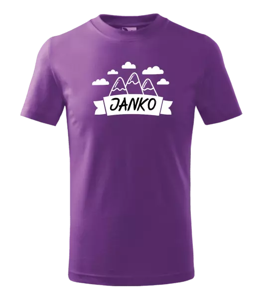 Detské tričko Hory s menom