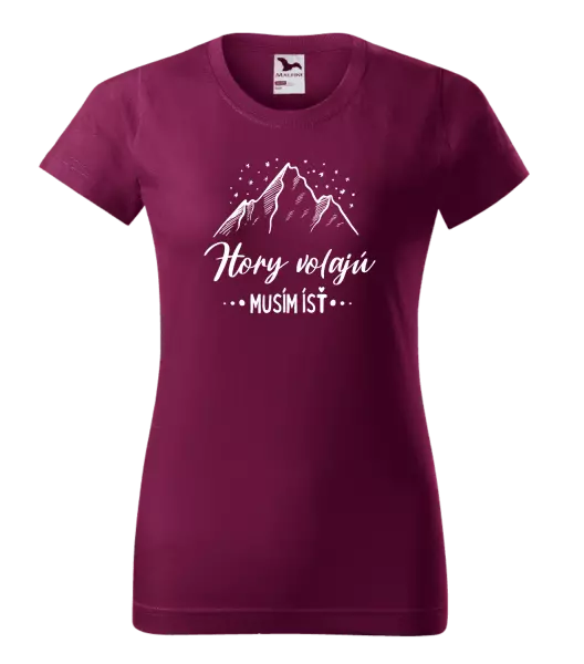 Dámske tričko Hory volajú, musím ísť 