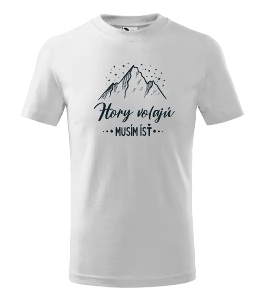 Detské tričko Hory volajú, musím ísť 