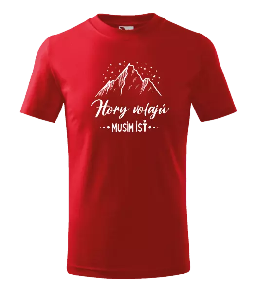Detské tričko Hory volajú, musím ísť 