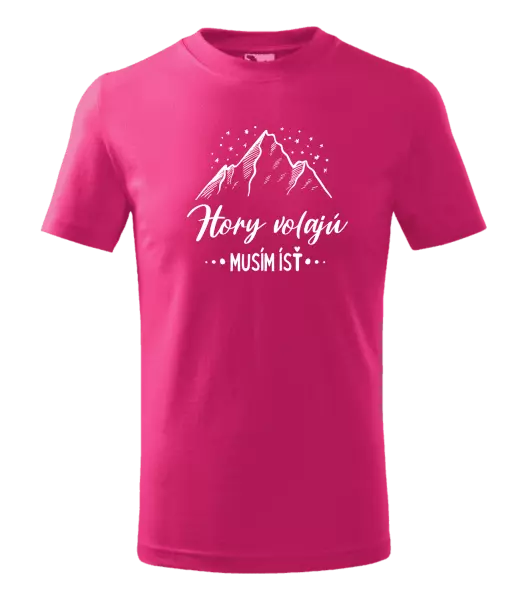 Detské tričko Hory volajú, musím ísť 