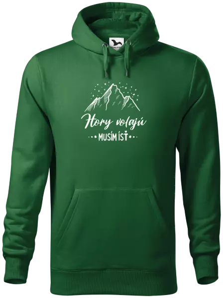Pánska mikina Hory volajú, musím ísť 