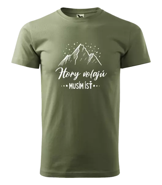 Pánske tričko Hory volajú, musím ísť 