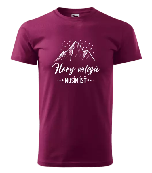 Pánske tričko Hory volajú, musím ísť 
