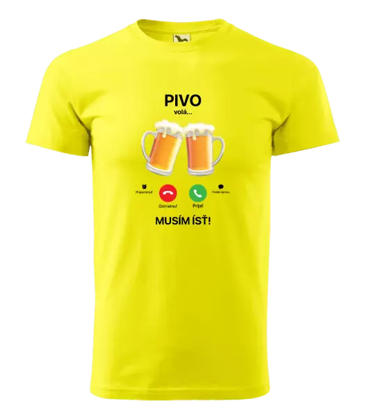 Pánske tričko Pivo volá... musím ísť!