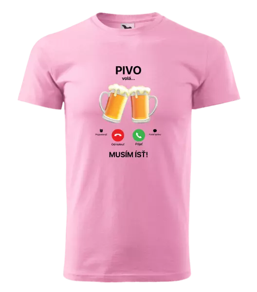 Pánske tričko Pivo volá... musím ísť!