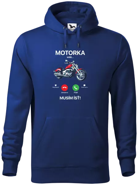 Pánska mikina Motorka volá... musím ísť!