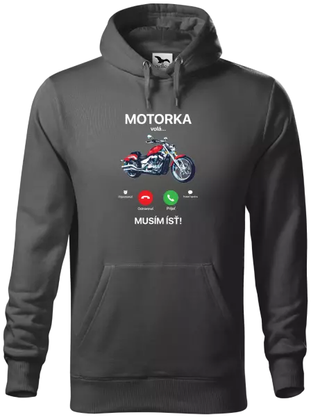 Pánska mikina Motorka volá... musím ísť!