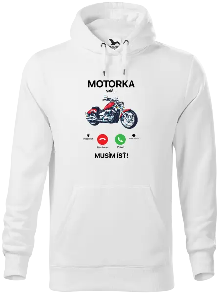 Pánska mikina Motorka volá... musím ísť!