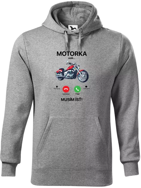 Pánska mikina Motorka volá... musím ísť!