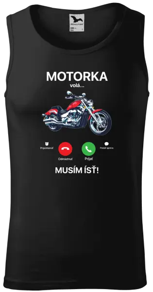 Pánske tielko Motorka volá... musím ísť!