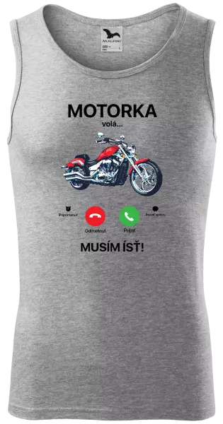 Pánske tielko Motorka volá... musím ísť!