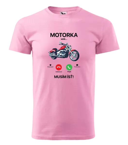 Pánske tričko Motorka volá... musím ísť!