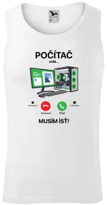 Pánske tielko Počítač volá... musím ísť!