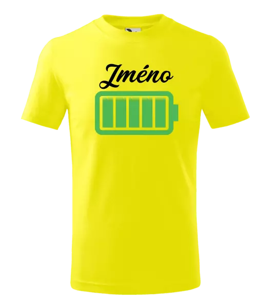 Detské tričko Baterka s menom