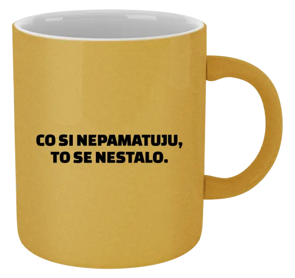 Hrnček metalický Čo si nepämatám, to sa nestalo
