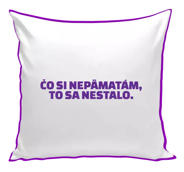 Vankúš Čo si nepämatám, to sa nestalo