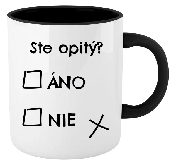 Hrnček  Ste opitý? Áno x nie