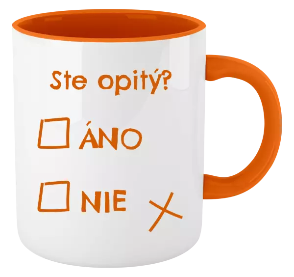 Hrnček  Ste opitý? Áno x nie