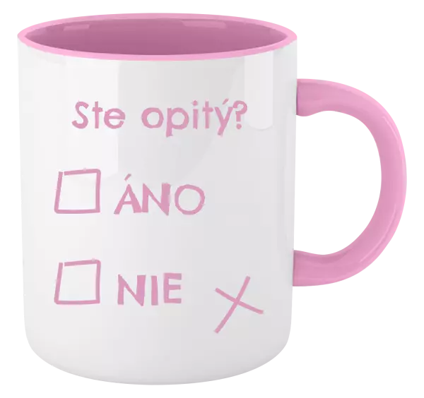 Hrnček  Ste opitý? Áno x nie