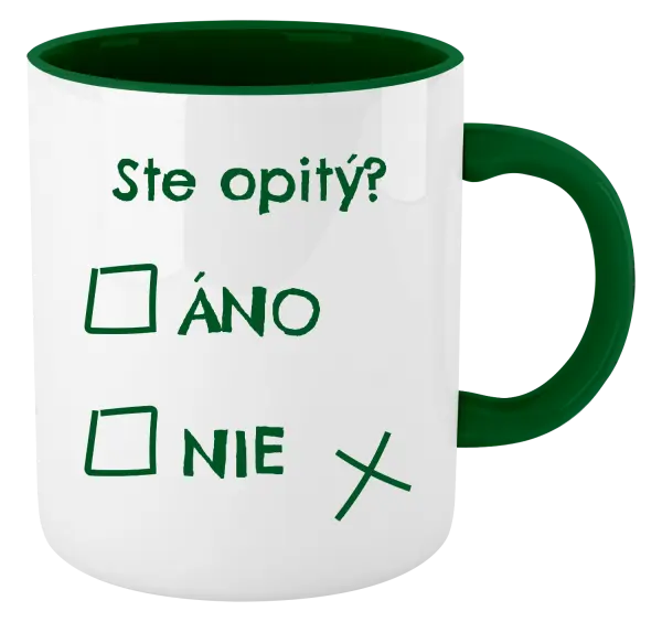 Hrnček  Ste opitý? Áno x nie
