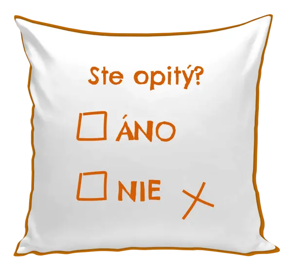 Vankúš Ste opitý? Áno x nie
