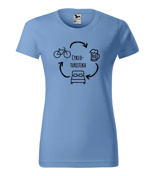Dámske tričko Cykloturistika