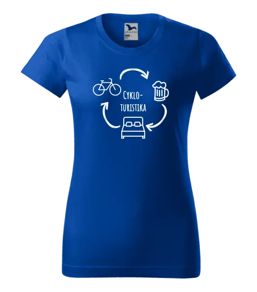 Dámske tričko Cykloturistika
