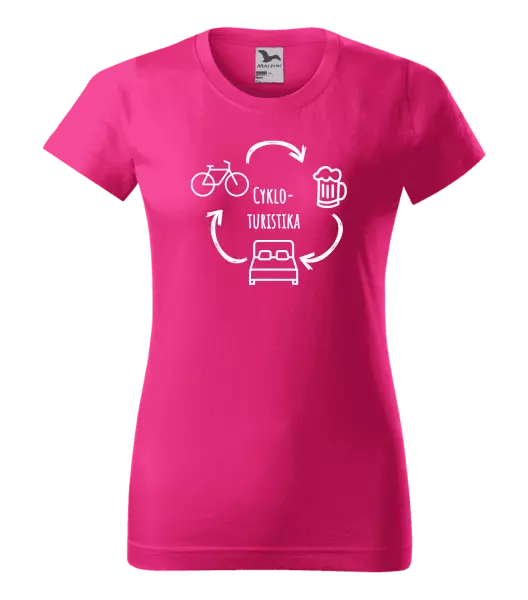Dámske tričko Cykloturistika