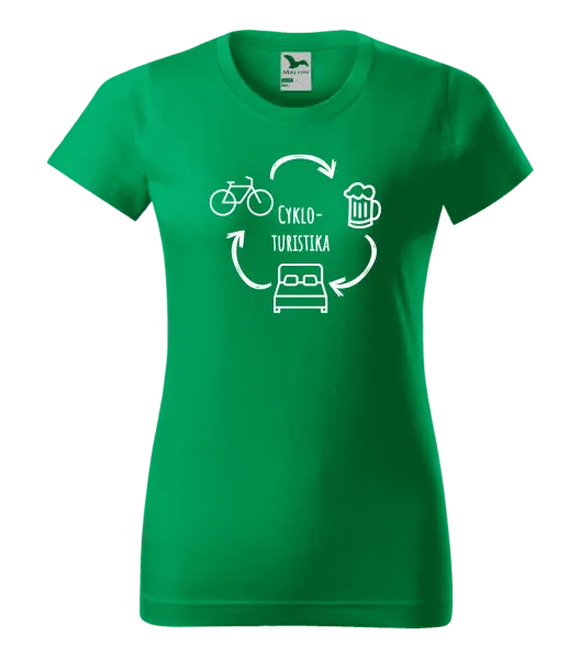 Dámske tričko Cykloturistika