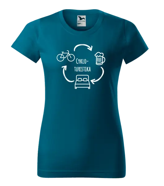 Dámske tričko Cykloturistika