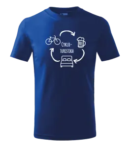 Detské tričko Cykloturistika