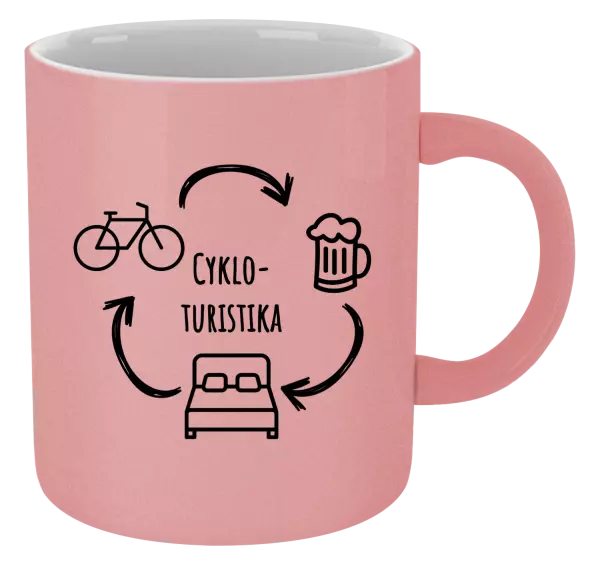 Hrnček metalický Cykloturistika